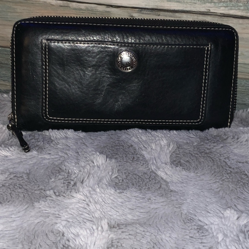 Coach Black Leather Wallet